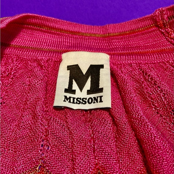 MISSONI Pink Loose Fit Knit Top - Picture 7 of 12